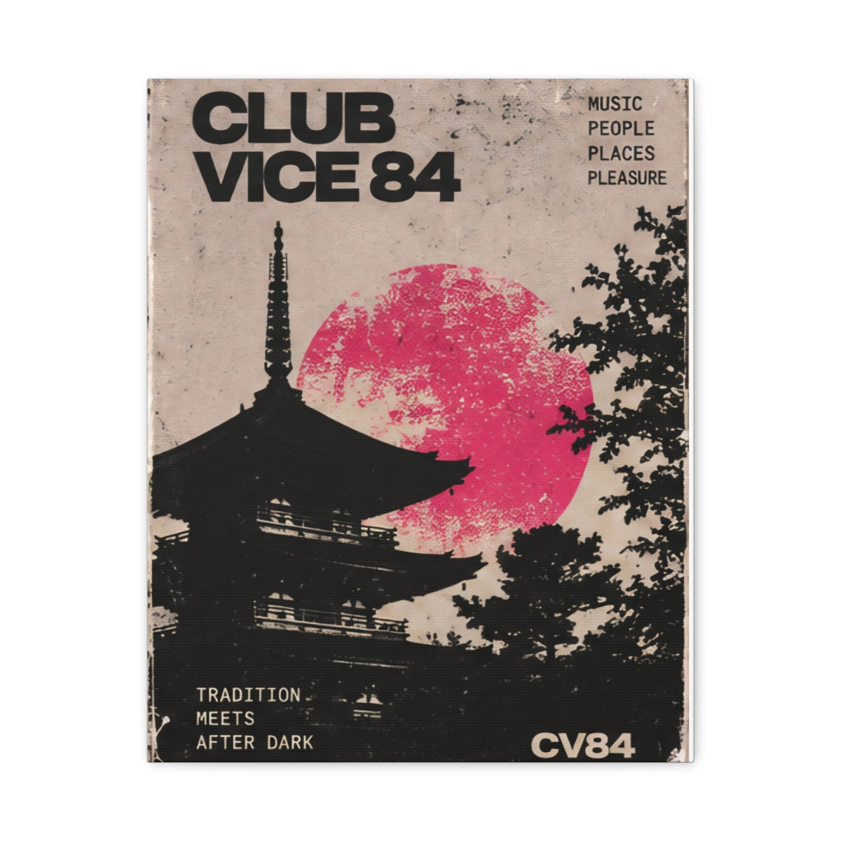 After Dark Kyoto Canvas